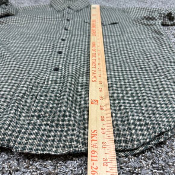 Ralph Lauren Creek Wool Blend Green Plaid Shirt Mens Large Button down Casual - Picture 7 of 9